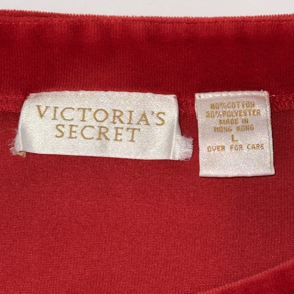 VTG Victoria's Secret Velour Loungewear Tracksuit‎ L GOLD LABEL 90s Y2K Street - Picture 2 of 8
